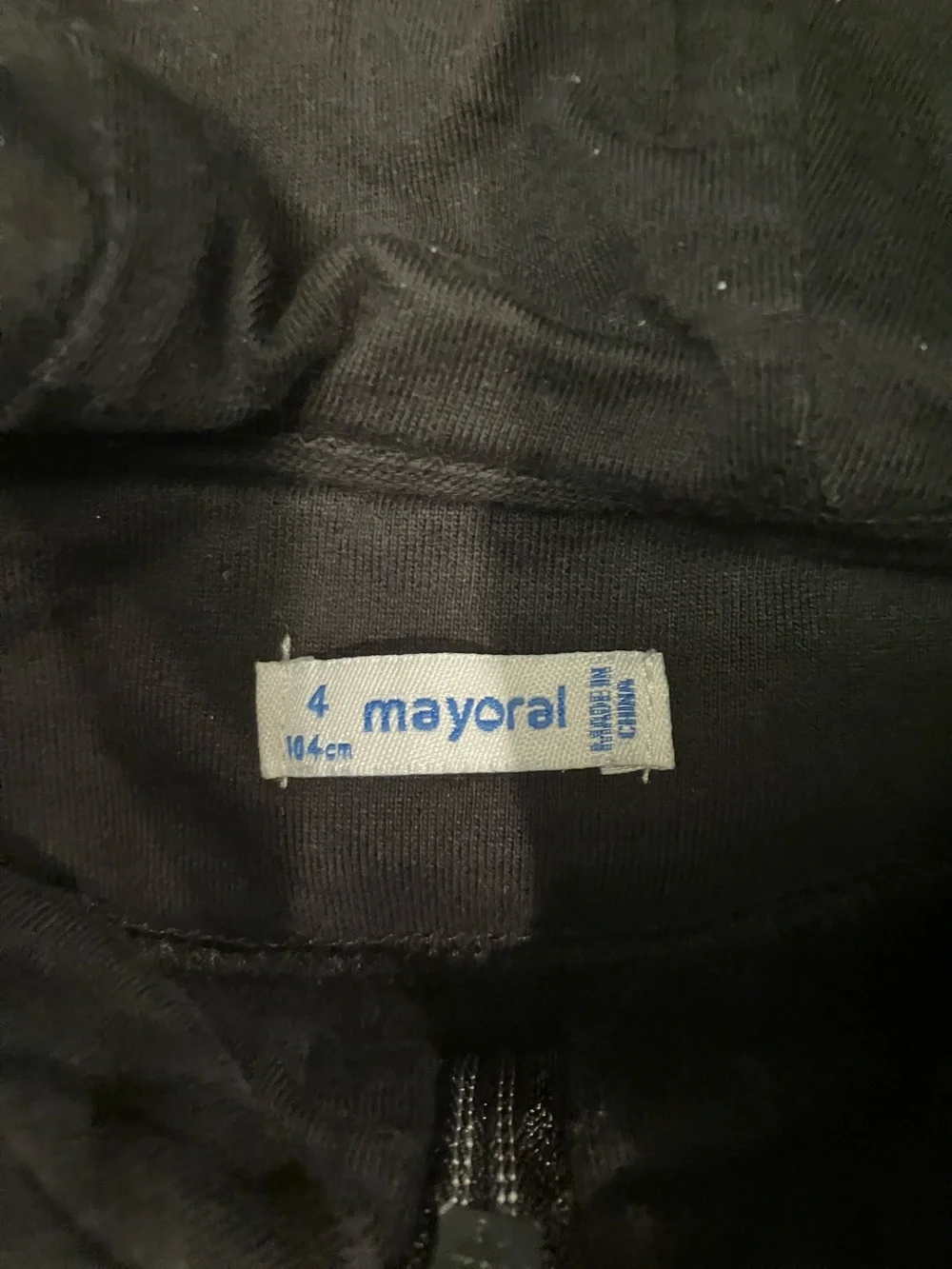 Mayoral Black Hooded Zip Sweatshirt and Joggers Set